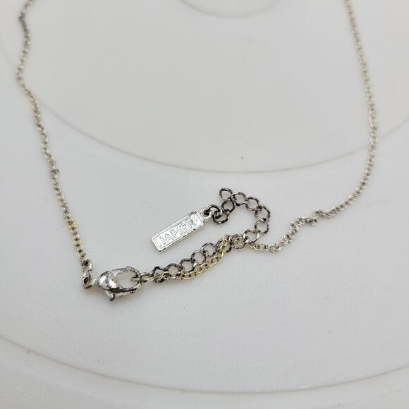 Vintage Napier‎ Metal Barrel Beads Bib Neckleace 19" Gold Silver Tone Dangling - Picture 12 of 12